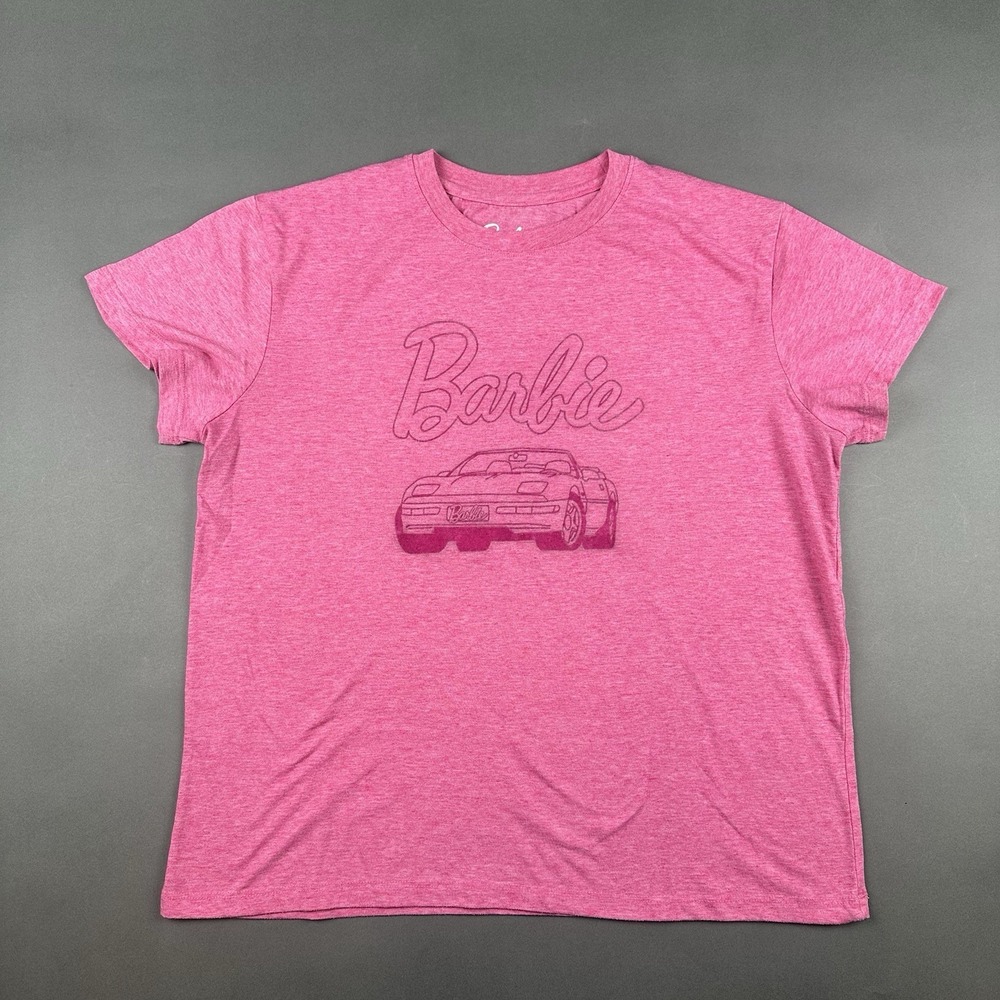 Barbie‎ Women's Size XS Pink Car T-Shirt